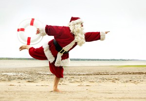 Santa on the Beach